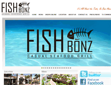 Tablet Screenshot of fishbonzgrill.com